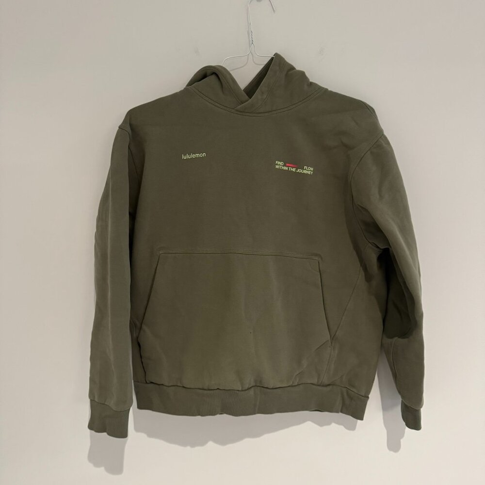 Lululemon Green Steady State Pullover Hoodie Medium Like New - Picture 2 of 2